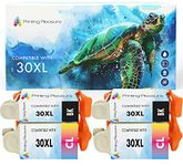 4 XL (2 SETS) Compatible Kodak 30XL (30B & 30CL) Ink Cartridges for Kodak Hero 2.2 3.1 4.2 5.1 ESP 1.2 3.2 C100 C110 C115 C300 C310 C315 C330 C360 Office 2100 2150 2170 - Black/Colour, High Capacity