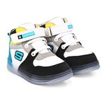 KATS SHOES Kids Unisex Comfy Mid-Top Casual Chunky Streetwear Fashion Sneakers Shoes with Light Blink for 1-5 Years Boys and Girls Color: Fuchisa Size: 10C