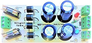 Vasp Electronics Amphead DIY - 10A 35v Max Power Supply Rectifier Board using 10A10 Diode & 4700uf 35v Capacitors - Best For Audio Applications & Hobby Projects