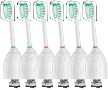 Toothbrush Heads for Philips Sonicare Replacement Brush Heads Medium Soft Dupont Bristles Electric Toothbrush Replacement Heads Fit E-Series Essence Xtreme Elite Advance and CleanCare, 6 Pack