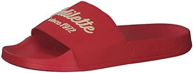 adidas Men's Adilette Shower Sandal, Vivid Red Wonder White Vivid Red, 5 UK