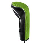 Andux Golf Club Wood Head Covers 460CC Driver Covers with Hook&Loop and Long Neck