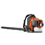 Husqvarna 350BT Gas Leaf Blower, 50.2-cc 2.1-HP 2-Cycle Backpack Leaf Blower with 692-CFM, 180-MPH, 21-N Powerful Clearing Performance and Ergonomic Harness System, Gifts for dad