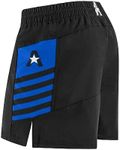 Anthem Athletics Reignite MMA Shorts Men 5 Inch 7 Inch 9 Inch - Jiu Jitsu BJJ Shorts Men for Wresting Kickboxing No GI Grappling UFC Fight - Blue - X-Small