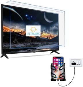ULTRAMAC 55 INCH LED/LCD/3D/PLASMA TV Screen Protector Glass TV Guard [Non Breakable Tempered Fiber Glass Guard]- 100% Crystal Clear Transpart 1 YEAR WARRANTY