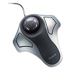 Kensington Orbit Optical Trackball Mouse, USB 2.0, Left/Right Hand Use, Black/Silver