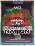 2025 Leaf Football Nation Jumbo Trading Card Box (10 Autographs Per Jumbo Box)