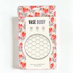 Vase Buddy, Reusable Silicone Flower Arranging Grid, Stretches Over The Rim of Vase, Self-Grips to Glass, for Easy Flower Arranging. Fits vase Openings from 12cm - 20cm (5" - 8").