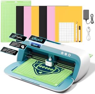 Likcut S41 Vinyl Cutter Machine with Print Then Cut - Essential Starter Bundle for DIY Crafts | Smart Sticker Maker Machine for Room Decor, HTV, Cardstock, Paper Crafts and School Supplies