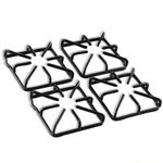 WB31K10016 Grates Replacement Parts for GE Stove Parts Burner Grate WB31K10015 Stove Top Metal Steel grates for GE Cooktop Parts Kenmore Hotpoint Gas Range Parts Stove Grates Accessories 4 Pcs