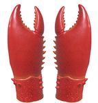 jokeshop Lobster Claw Hands Gloves Costume Accessory Halloween Fancy Dress Latex Crab Claws Pincers BBQ