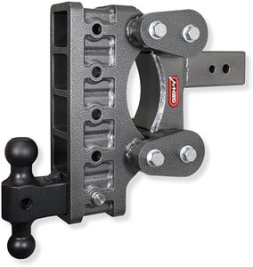 GEN-Y Hitch Heavy Duty Tow Hitch for 3" Receiver - 9" Drop/Rise with 5 Adjustable Positions, Includes Dual Ball Mount and Locking Pin, 32,000 lbs Towing Capacity, 3,500 lbs Tongue Weight