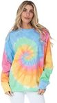 DARESAY Tie Dyed Sweatshirt-Eternity-XL