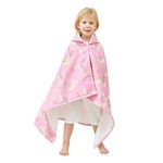 softan Kids Bath Hooded Towels, Kids Beach Towel for Boys Girls Super Soft and Absorbent, Beach | Pool | Bath | Swim Towels for Baby Kids Ages 0-8, 30X50 in | Unicorn