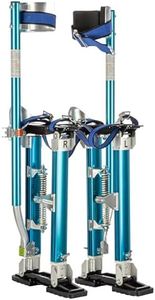 Pentagon Tool 1117 "Tall Guyz Professional 18"-30" Blue Drywall Stilts Durable, Lightweight Aluminum Work Stilts Adjustable Lifts for Sheetrock Painting or Cleaning - 18"-30" (Blue)