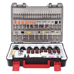 Werktough Rotary Tool Accessories Maxi Kit 372pcs All Round Versatile Accessories for Rotary Tool Working In Well Organized Deluxe Tool Case