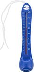 U.S. Pool Supply Pool Thermometer with Tether String, Blue - Measures Water Temperature Up to 120° F (50° C) - Swimming Pools, Spas, Hot Tubs, Ponds