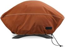 NettyPro Grill Cover for Weber Q Series Grills, Waterproof Heavy Duty Portable Grill Cover for Weber Q 1400/1000 Series and Baby Q Gas Grill, Brown