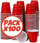 Pack of 100 Official Red Shot Cups 