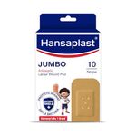 Hansaplast Antiseptic Jumbo Bandage | First Aid Essential Pack | Larger Wound Pad | Protects Against Dirt & Bacteria