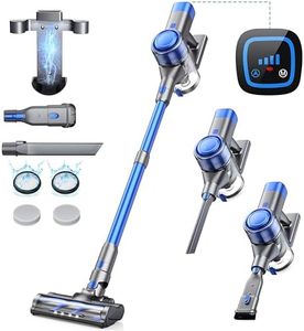 Cordless Vacuum Cleaner, 38Kpa 450W Vacuum Cleaners for Home, Stick Vacuum with Charging Dock Brushless Motor Automatically Adjust Suction, Handheld Wireless Vacuum for Pet Hair/Carpet/Hard Floor