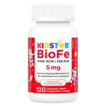 KidStar Nutrients BioFe Pure Iron Chewables, Sweet Blast, No Sugar, 120 Count Chewable Tablets