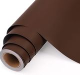 AMAZBIRD Matte Brown Car Wrap Vehicle Wrap Matte Roll with Self Adhesive Automotive Vinyl Wrap for Moto Car Decal Sheet, DIY Interior Exterior. (12 X 78_inch, Matte Brown Wrap)