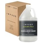 1-Shoppe All-in-Kit Hand/Body Wash | Infuse Lavender Mint Hotel | 1 Gallon | For Hospitality & Vacation Rentals to Refill Dispensers | (Single Gallon)