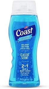 Coast Hair and Body Wash, Classic Scent, 18 Fl Oz Bottle