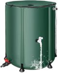 Collapsible Rain Barrel Water Collection System - 53 Gallon Portable Water Storage Tank,Foldable Rainwater Collect System Downspout, Water Catcher Container with Filter, Spigots＆Overflow Kit