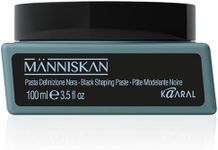 Kaaral Människan Black Shaping Paste – High Hold Matte Hair & Texturizing Styling Paste with Black Carbon and UV Protection – Flexible Grooming Product for Soft, Natural Finish – 3.5 fl oz (100 ml)