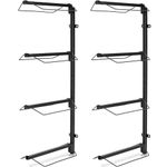 Paterr 2 Pack 4 Tier Wall Mounted Horse Saddle Storage Rack Heavy Duty, Western and English Saddle Rack, Holds Tack, Pad, Accessories etc. for Horses, Durable Construction