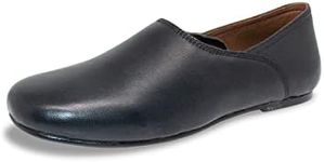 Mens Real Leather Grecian Slippers , 9 UK, Black