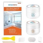 Bathtub Repair Kit White 140g, Endhokn Ceramics Enamel Fiberglass Porcelain Acrylic Repair Kit, Tile Tub Sink and Shower Repair Kit for Scratch, Holes, Cracks