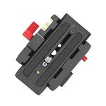 Sequpr Camera Quick Release Plate Clamp Compatible With Manfrotto 500AH 577 701HDV Tripod Head