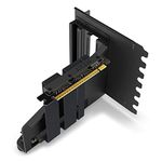 NZXT Vertical GPU Mounting Kit - AB-RH175-B1-175 mm PCIe 4.0x16 Riser Cable - GPU Holder - Sturdy Steel Bracket - Black