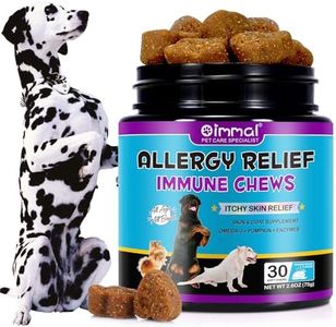 Démangeaisons Et Produits À Mâcher Immunitaires Pour Chiens, Friandises Immunitaires Pour Soulage Les Allergies Aux De Compagnie, Soulagement Des Démangeaisons De La Peau Et Du Pelage Plus Sain, 30Pcs