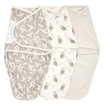 aden + anais™ Essentials Easy Swaddle™ Wrap 1.5 Tog 3 Pack Rockland Marsh Velboa (0-3 Months)