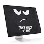 kwmobile Cover Compatible with Apple iMac 24" - 4-in-1 Case - Don't Touch My Mac White/Black