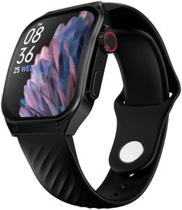 Fire-Boltt ARC 49.8mm (1.96 inch) AMOLED Always On Curved Display Smart Watch, Bluetooth Calling, Wireless Charging, 100+ Sports Modes, Water-Resistant 100+ Cloud Watch Faces (Black)