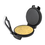 OUBUBY 1200W 220V Tortilla Press, 9 Inch Tortilla and Roti Maker, Pre-Seasoned Stainless Steel Heavy Duty Tortilladora Press, Pre-Seasoned Pataconera Maker Dough Maker for Flour Tortilla, Tawa