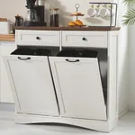 AHB Double Tilt Out Trash Cabinet F
