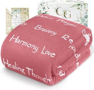 Breast Cancer Gifts for Women with Cancer Get Well Blanket, Gifts for Male Cancer Patients, Thoughtful Gifts for Cancer Patients, Chemo Blanket, Comfort Items for Chemo Patients, Pink