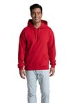 Fruit of the Loom Men's Eversoft Fleece Hoodies (Regular & Big Man), Pullover - True Red, Medium