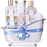 Spa Luxetique Spa Gift Set,Pamper Gift Sets for Women, 8pcs Jasmine Bath Gifts Sets with Essential Oil,Body Lotion,Bath Bombs,Mum Gifts, Mothers Day Gifts Birthday Gifts for Women Christmas Gifts