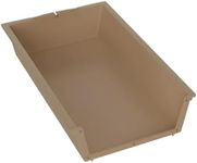 Brixwell 45-91 Cabinet Drawer Insert - Beige Plastic Organizer, 11-3/4" Width x 4" Height for Efficient Storage and Organization