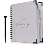 The Ultimate Wedding Planner Book and Organiser for UK Weddings - Full Of Unique Hints, Tips, Guides & Countdowns - Engagement Gift For Couples