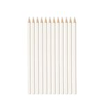 Realm Tailors Chalk Pencils, Dressmaking Dressmakers Chalk Pencil for Marking Fabric, Pack of 12, 4 Colours (White)