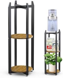 Water Dispenser Floor Stand, STLOVe 34" Glass Beverage Dispenser Stand, 3 Tier Corner Display Rack, Corner Shelf, As Plant Stand, hold Kettles, Coffee Maker, Water Purifier for Kitchen, Living Room