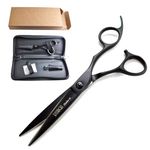 Professional Hair Scissors Salon Shears 6 Inch, Extremely Sharp 440C Blades, DynaCut Razor Sharp Haircutting Shears Hairdressing Scissors with Cleaning Oil and Leather Protection Case